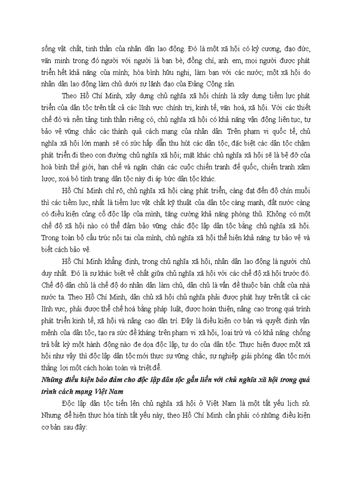 image for page Chứng minh độc lập dân tộc phải gắn liền với chủ nghĩa xã hội theo tư tưởng của HCM