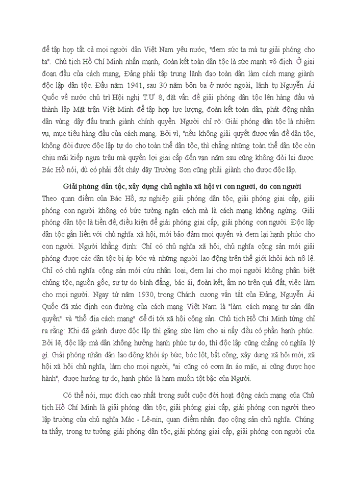 image for page Chứng minh độc lập dân tộc phải gắn liền với chủ nghĩa xã hội theo tư tưởng của HCM