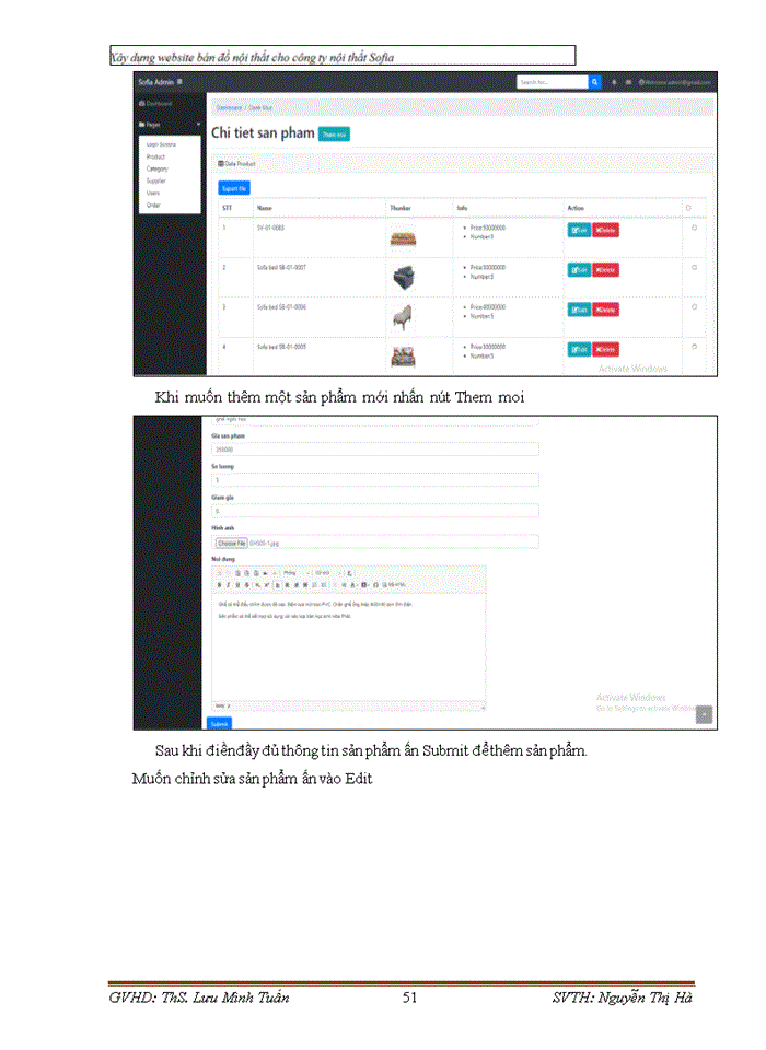image for page Xây dựng Website bán đồ nội thất cho công ty nội thất Sofia