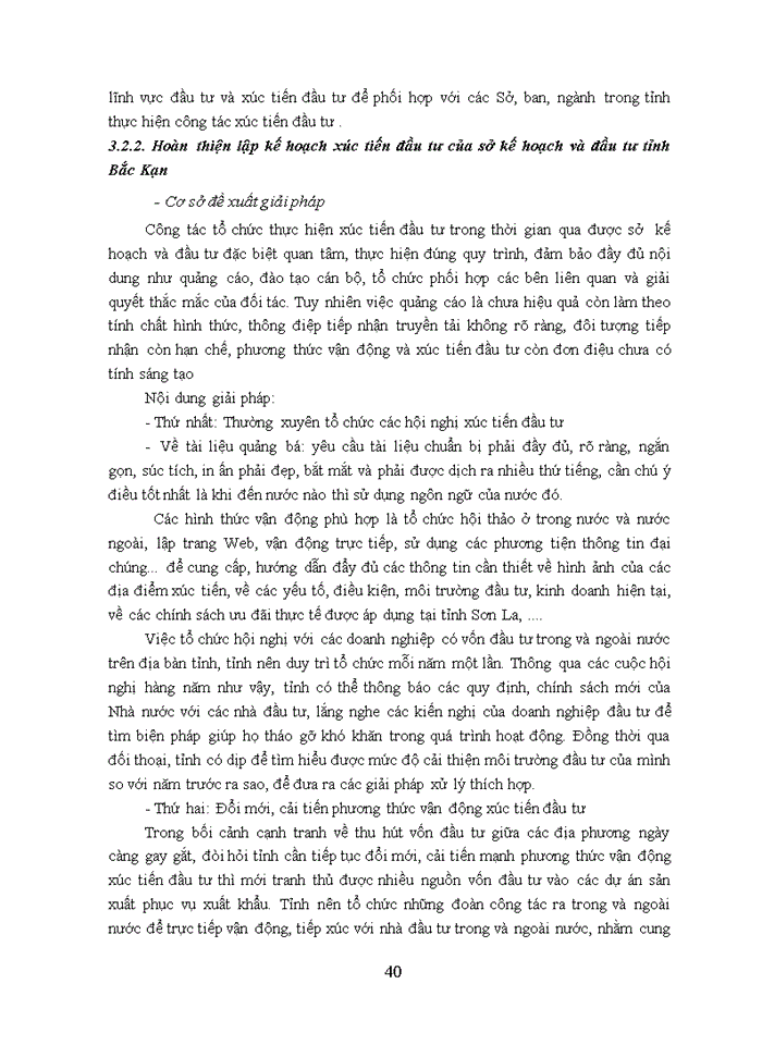 image for page QUẢN LÝ XÚC TIẾN ĐẦU TƯ CỦA SỞ KẾ HOẠCH VÀ ĐẦU TƯ TỈNH BẮC KẠN