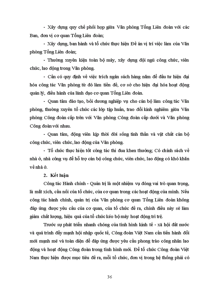 image for page ĐỔI MỚI NÂNG CAO HIỆU QUẢ CÔNG TÁC HÀNH CHÍNH - QUẢN TRỊ CỦA VĂN PHÒNG ĐÁP ỨNG YÊU CẦU PHỤC VỤ CÁC HOẠT ĐỘNG CỦA TỔNG LIÊN ĐOÀN