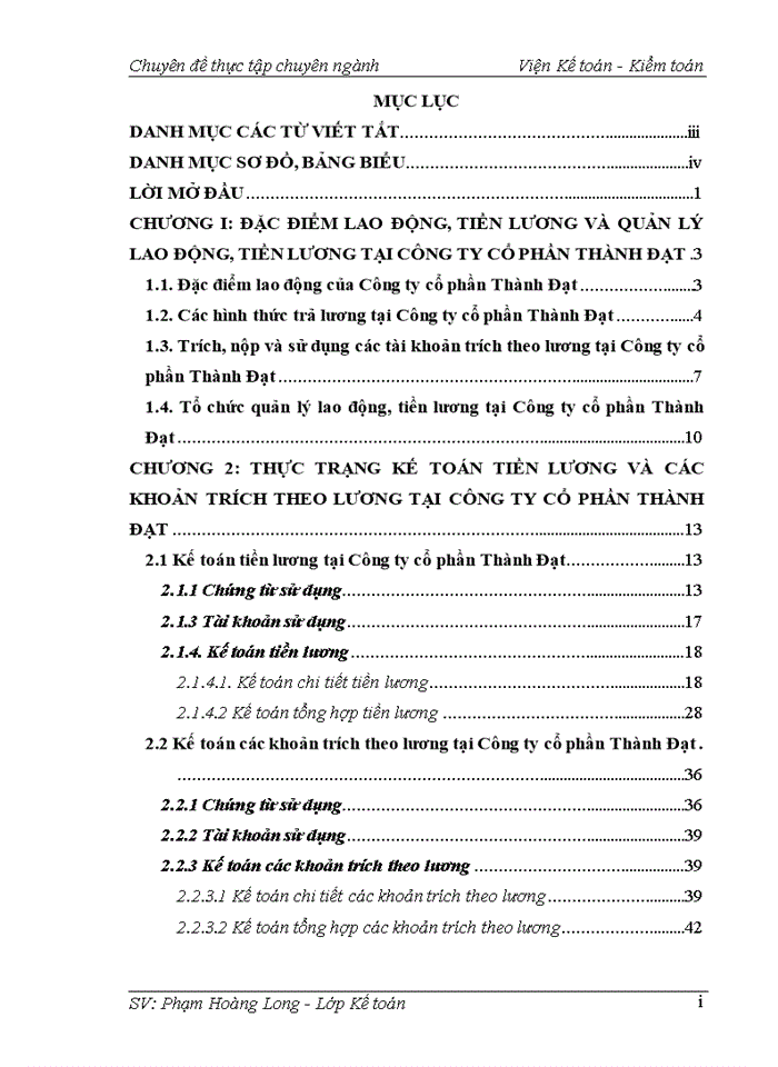 image for page Kế toán tiền lương và các khoản trích theo lương tại Công ty cổ phần Thành Đạt