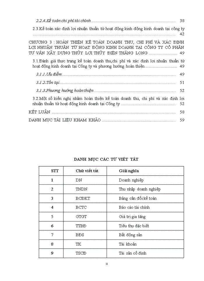 image for page Kế toán doanh thu chi phí và xác định lợi nhuận thuần từ hoạt động kinh doanh tại Công ty Cổ phần Tư vấn Xây dựng thủy lợi thủy điện Thăng Long
