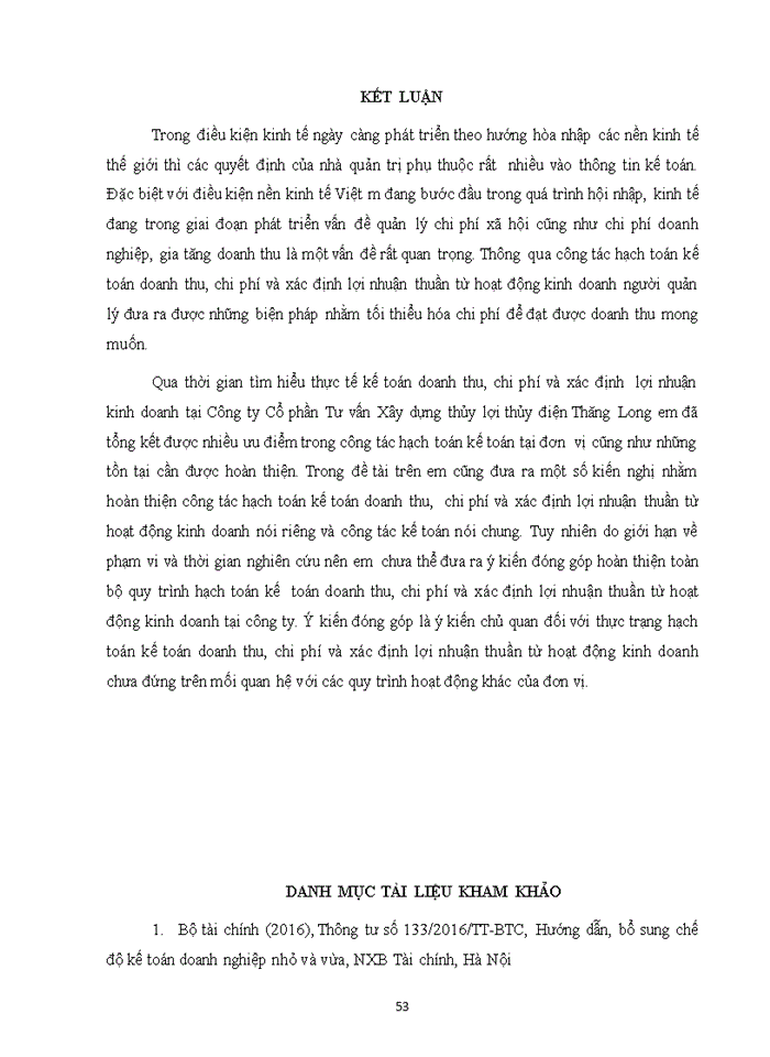 image for page Kế toán doanh thu chi phí và xác định lợi nhuận thuần từ hoạt động kinh doanh tại Công ty Cổ phần Tư vấn Xây dựng thủy lợi thủy điện Thăng Long