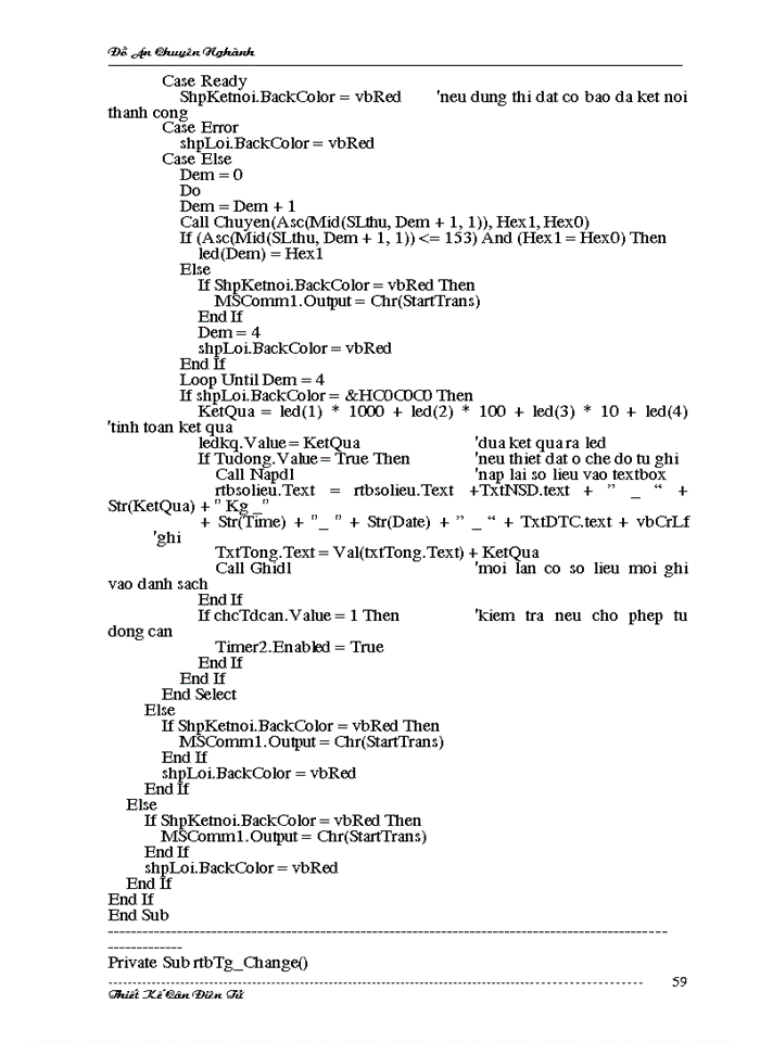 image for page Thiết kế phần cứng cân điện tử bao gồm đầu đo, mạch đo và vi xử lý, có hiện thị Led tại hiện trường