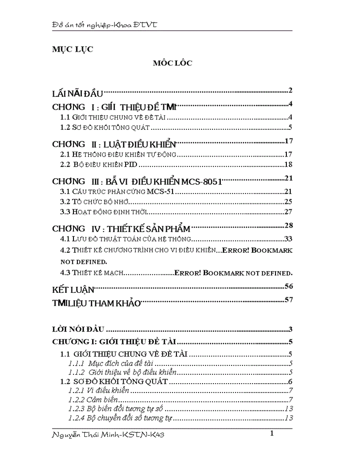 image for page Thiết kế bộ điều khiển nhiệt độ tự động cho lò nung dùng thanh đốt sử dụng vi điều khiển 89C51