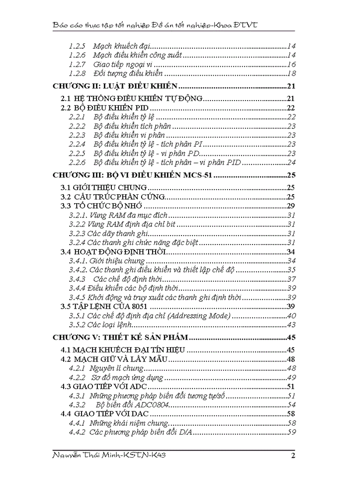 image for page Thiết kế bộ điều khiển nhiệt độ tự động cho lò nung dùng thanh đốt sử dụng vi điều khiển 89C51