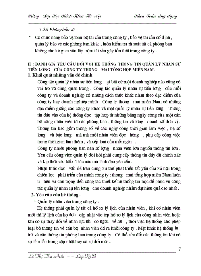 image for page Xây dựng hệ thống quản lý nhân sự và tiền lương tại công ty Thương mại Miền Nam