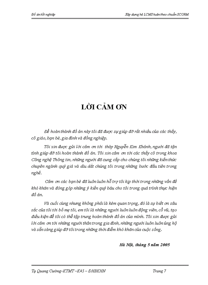 image for page Xây dựng hệ LCMS tuân theo chuẩn SCORM