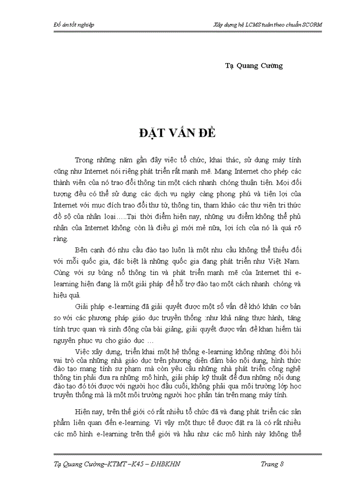 image for page Xây dựng hệ LCMS tuân theo chuẩn SCORM