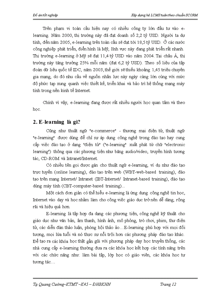 image for page Xây dựng hệ LCMS tuân theo chuẩn SCORM