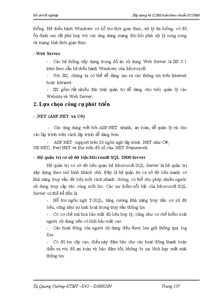 image for page Xây dựng hệ LCMS tuân theo chuẩn SCORM