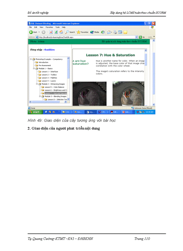 image for page Xây dựng hệ LCMS tuân theo chuẩn SCORM