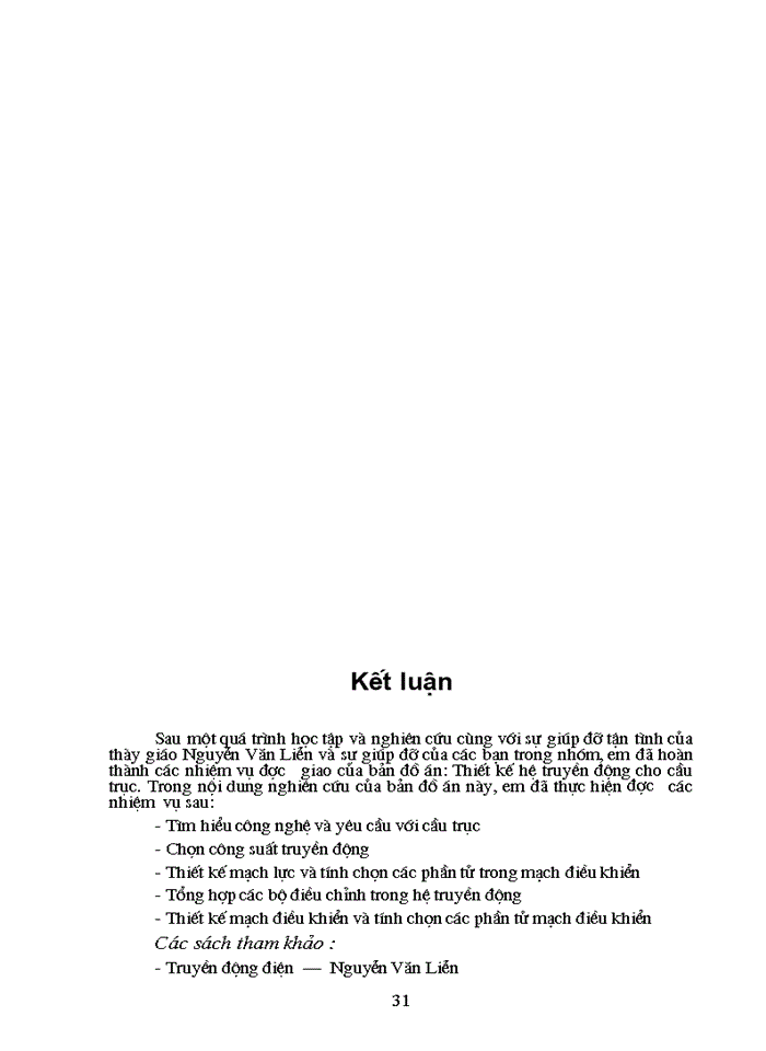 image for page Thiết kế hệ truyền động cho cầu trục