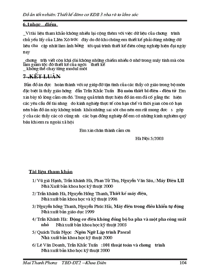 image for page Thiết kế động cơ KĐB 3 pha rô to lồng sóc