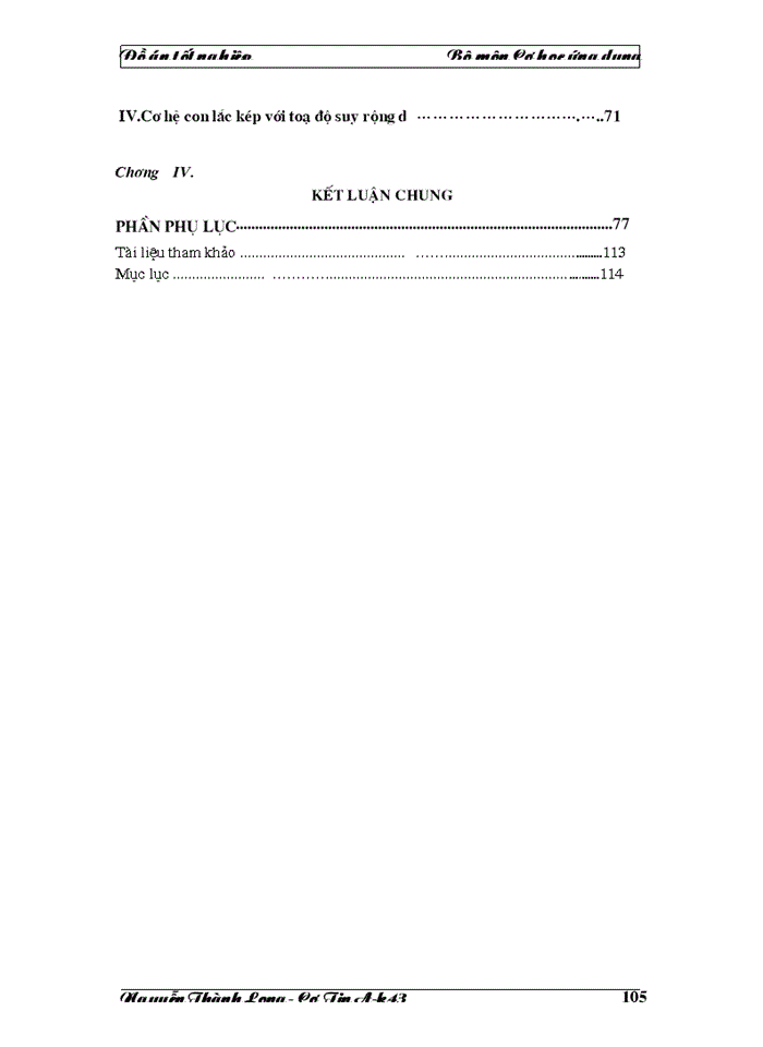 image for page Vấn đề giải phương trình chuyển động của cơ hệ sử dụng các công cụ phần mềm, qua các phần mềm MatLab và DAESOL