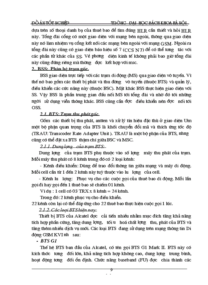 image for page Tổng quan về mạng thông tin di động gsm