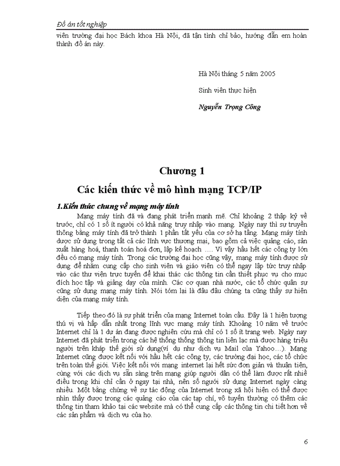 image for page Các kiến thức về mô hình mạng TCP/IP