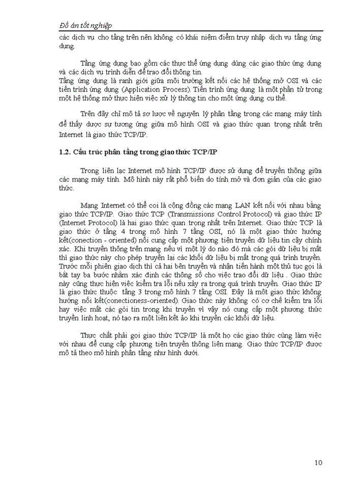 image for page Các kiến thức về mô hình mạng TCP/IP