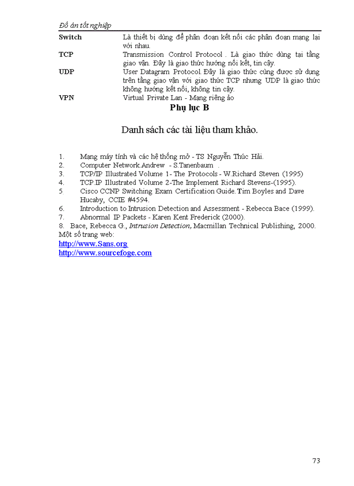image for page Các kiến thức về mô hình mạng TCP/IP