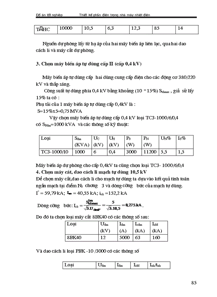 image for page Thiết kế phần điện trong nhà máy nhiệt điện