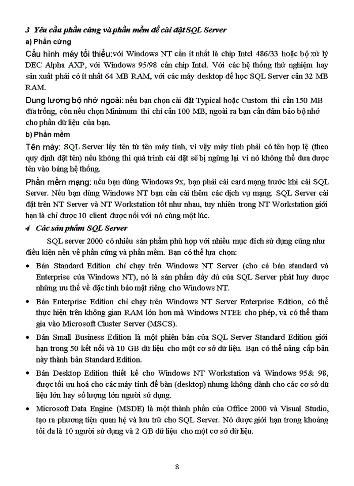 image for page Giới thiệu hệ quản trị SQL server 2000