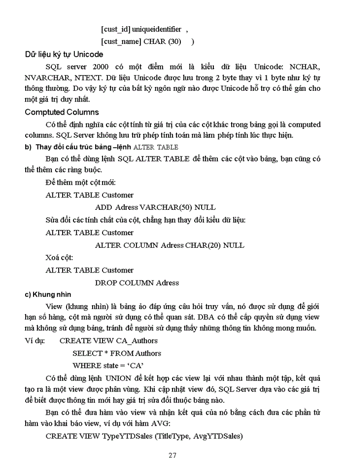 image for page Giới thiệu hệ quản trị SQL server 2000