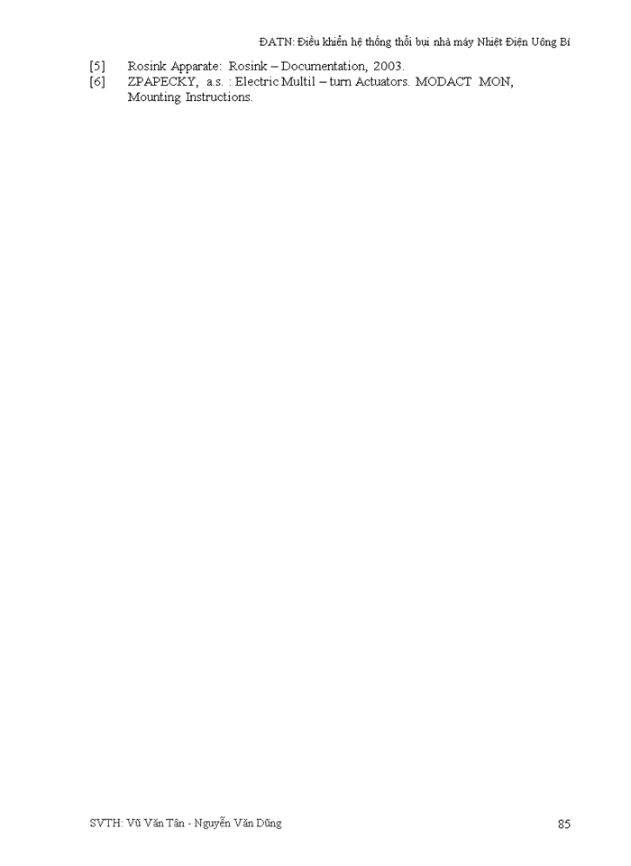 image for page Điều khiển hệ thống thổi bụi nhà máy Nhiệt Điện Uông Bí