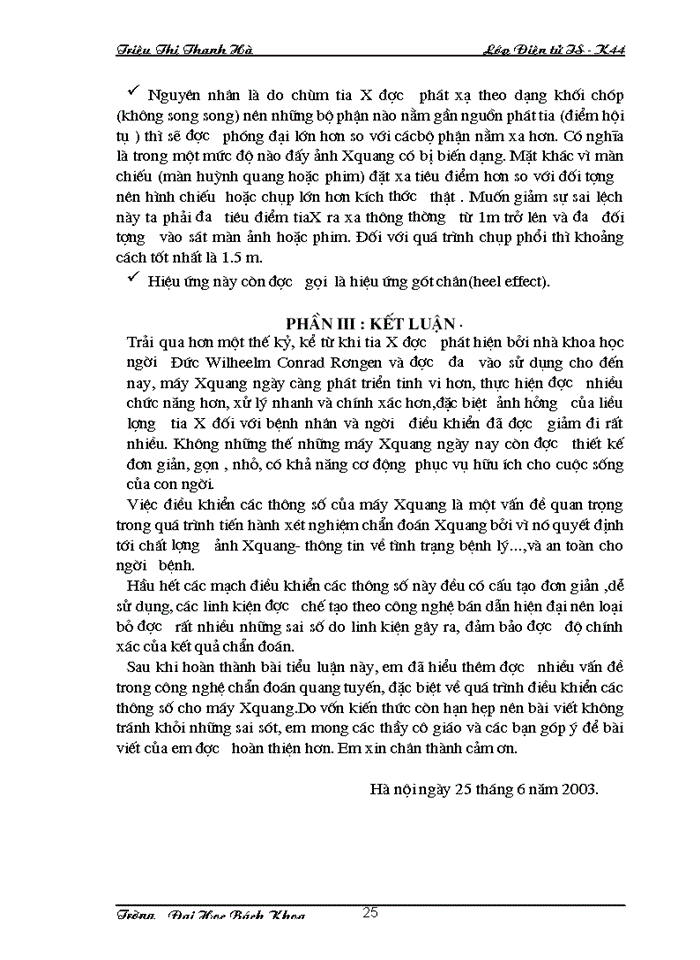 image for page Điều khiển các thông số trong máy Xquang