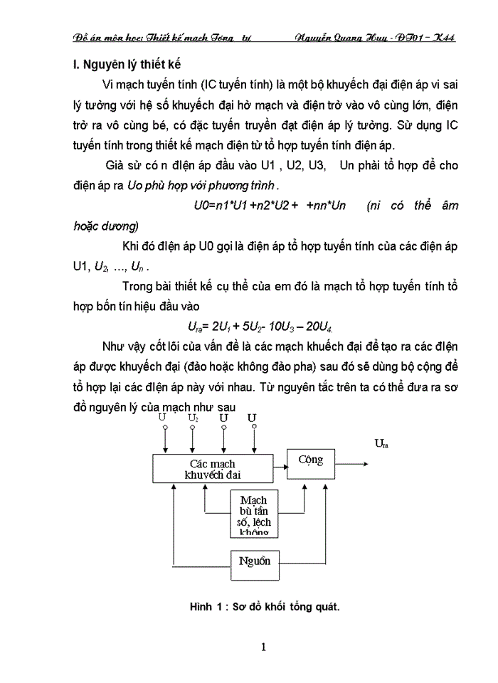 Thiết kế mạch Tương tự