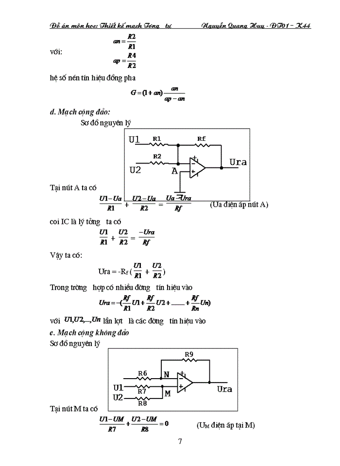 image for page Thiết kế mạch Tương tự
