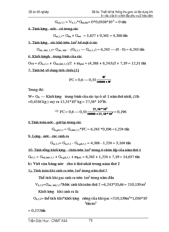image for page Thiết kế hệ thống thu gom và tận dụng khí bãi rác của bãi chôn lấp phụ vụ 2 triệu dân