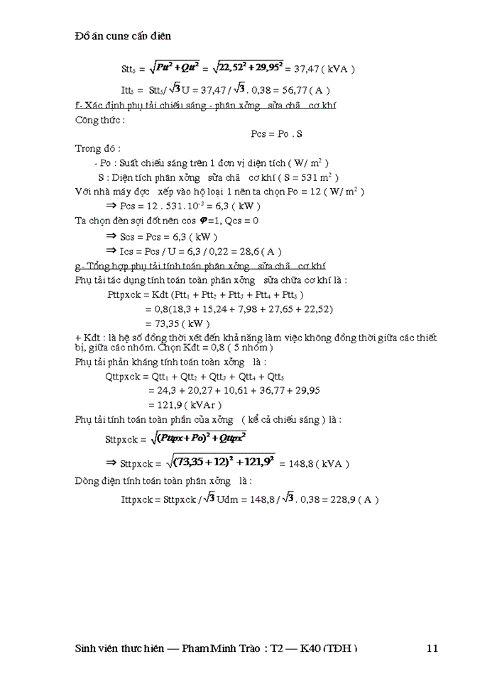 image for page Thiết kế hệ thống cung cấp điện cho nhà máy cơ khí công nghiệp địa phương