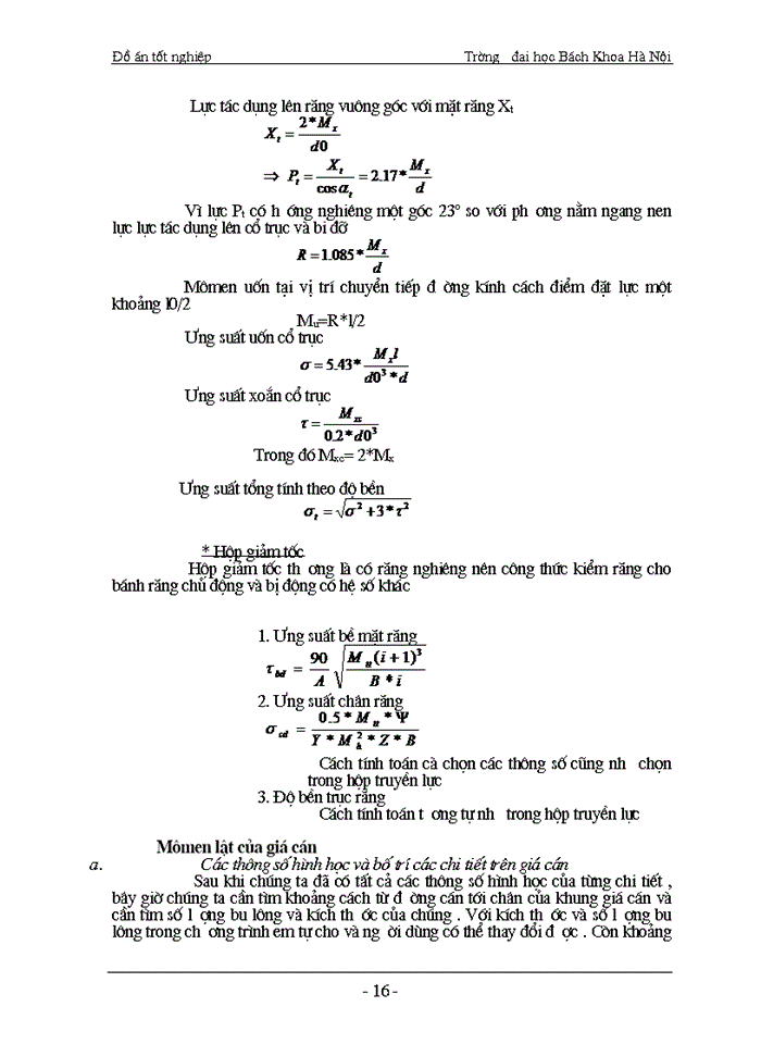 image for page Xây dựng phần mềm tính toán các thông số hình học và nghiệm bền thiết bị trong xưởng cán hình