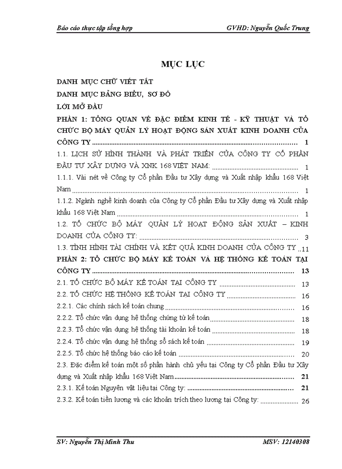 image for page Tổ chức bộ máy kế toán và hệ thống kế toán tại công ty