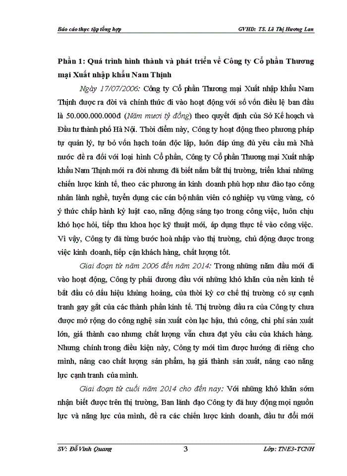 image for page Chức năng, nhiệm vụ và cơ cấu tổ chức của Công ty Cổ phần Thương mại Xuất nhập khẩu Nam Thịnh