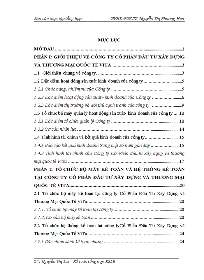 image for page Tổ chức bộ máy kế toán tại công ty Cổ Phần Đầu Tư Xây Dựng và Thương Mại Quốc Tế ViTa