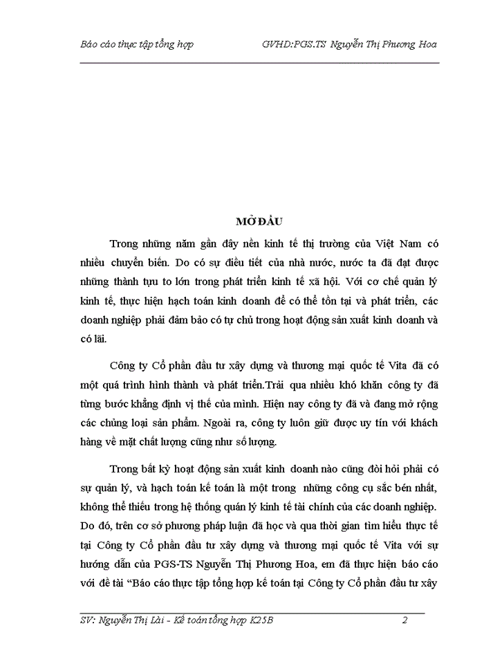 image for page Tổ chức bộ máy kế toán tại công ty Cổ Phần Đầu Tư Xây Dựng và Thương Mại Quốc Tế ViTa