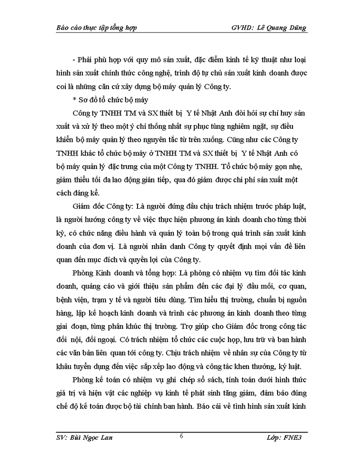image for page Tổ chức bộ máy kế toán và hệ thống kế toán tại  công ty tnhh tm và sx thiết bị y tế nhật anh