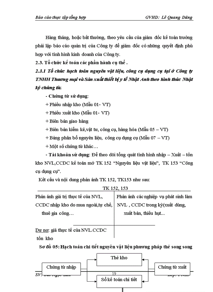 image for page Tổ chức bộ máy kế toán và hệ thống kế toán tại  công ty tnhh tm và sx thiết bị y tế nhật anh