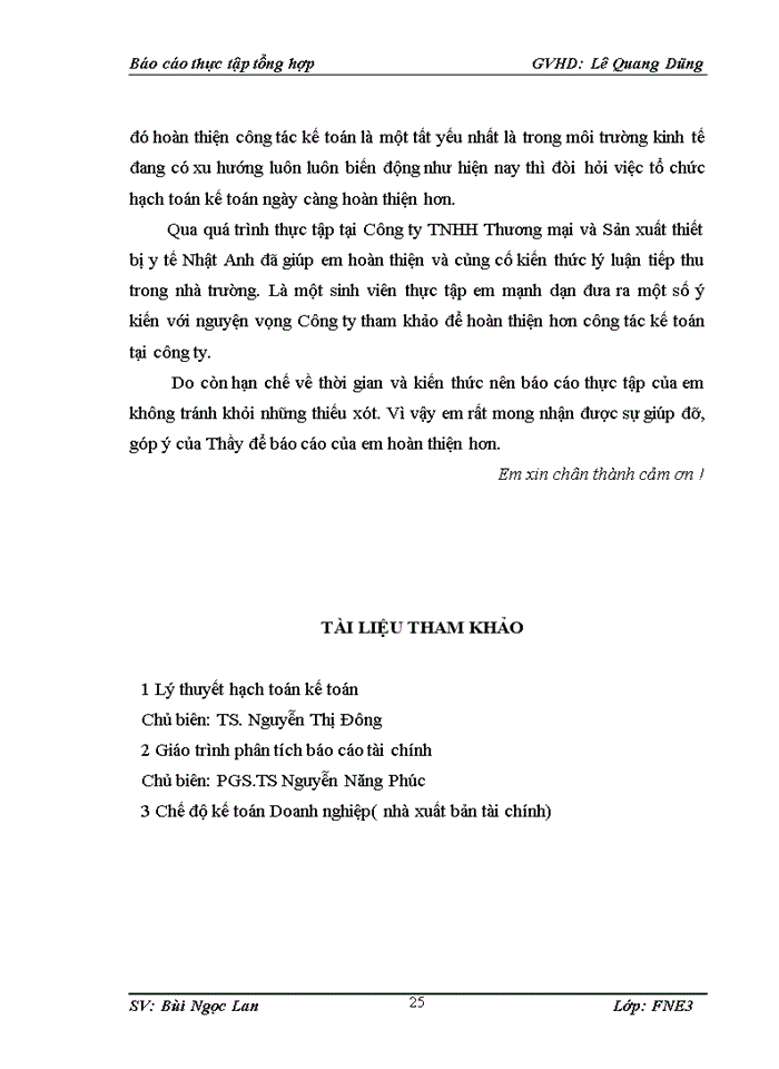 image for page Tổ chức bộ máy kế toán và hệ thống kế toán tại  công ty tnhh tm và sx thiết bị y tế nhật anh