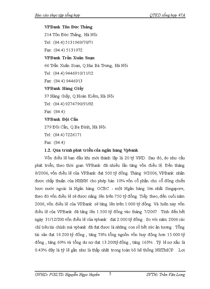 image for page Quá trình hình thành và phát triển của ngân hàng Vpbank – chi nhánh Hà Nội