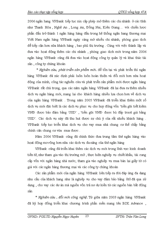 image for page Quá trình hình thành và phát triển của ngân hàng Vpbank – chi nhánh Hà Nội