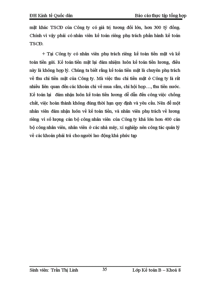 image for page Đặc điểm tổ chức bộ máy kế toán tại Công ty