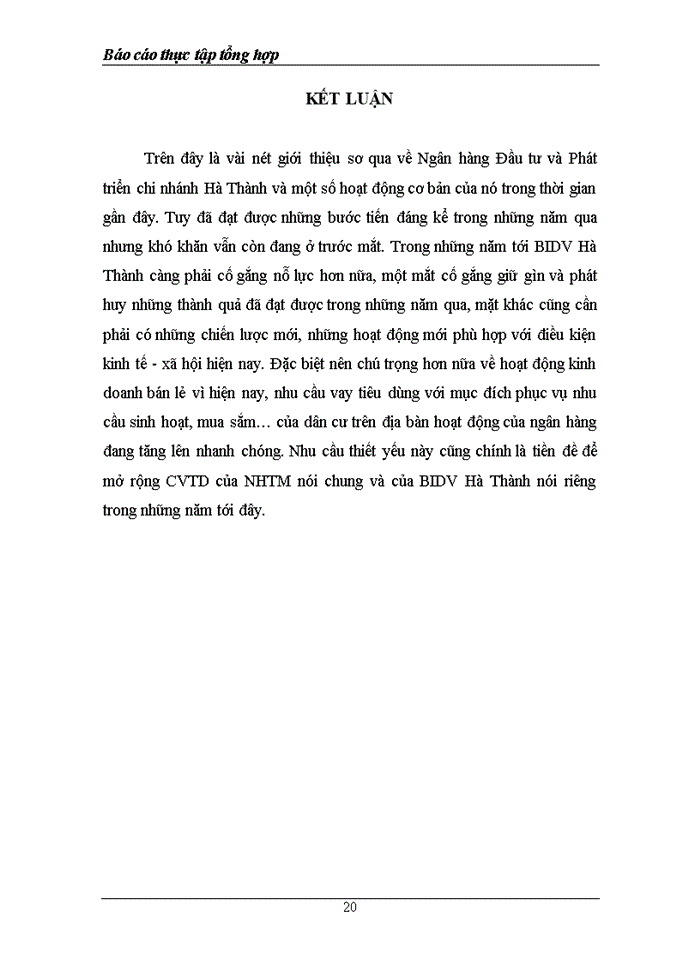 image for page Các hoạt động cơ bản của Ngân hàng Đầu tư và Phát triển Việt Nam chi nhánh Hà Thành