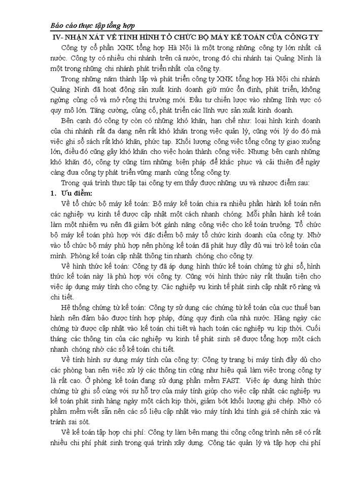 image for page Hình thức kế toán và bộ máy tổ chức kế toán trong công ty.