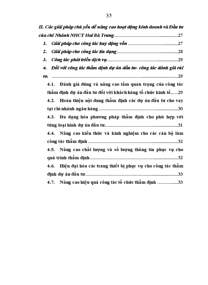 image for page Thực trạng các hoạt động đầu tư và quản lý đầu tư của ngân hàng thương mại cổ phần công thương Việt Nam chi nhánh Hai Bà Trưng