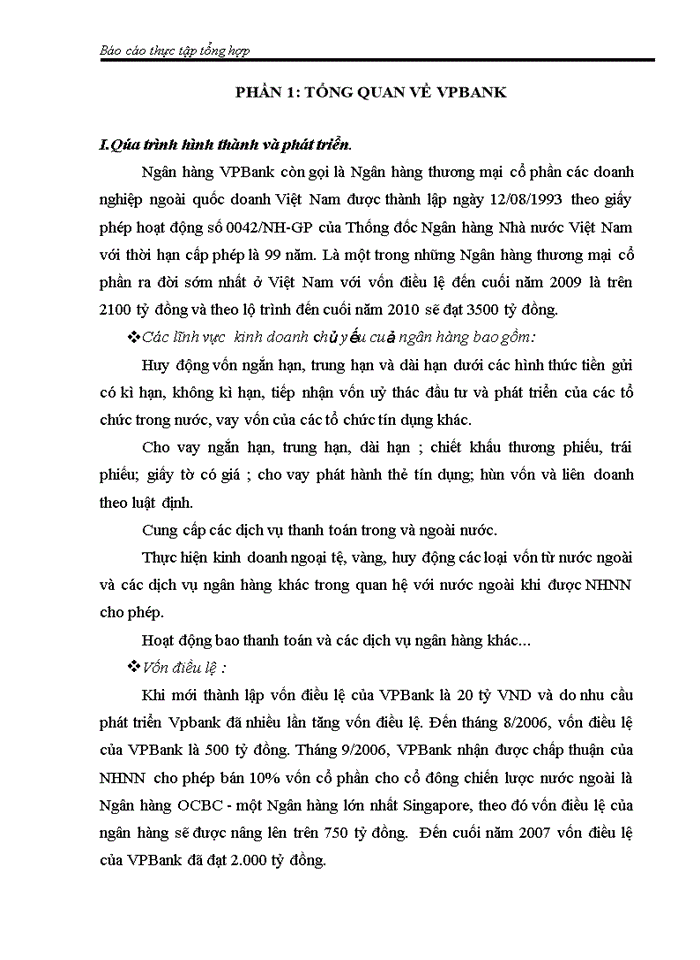 image for page Thực trạng các hoạt động liên quan đến đầu tư và quản lý đầu tư của ngân hàng VPBank