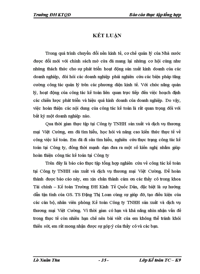 image for page Thực tế tổ chức kế toán tại Công ty TNHH sản xuất và dịch vụ thương mại Việt Cường