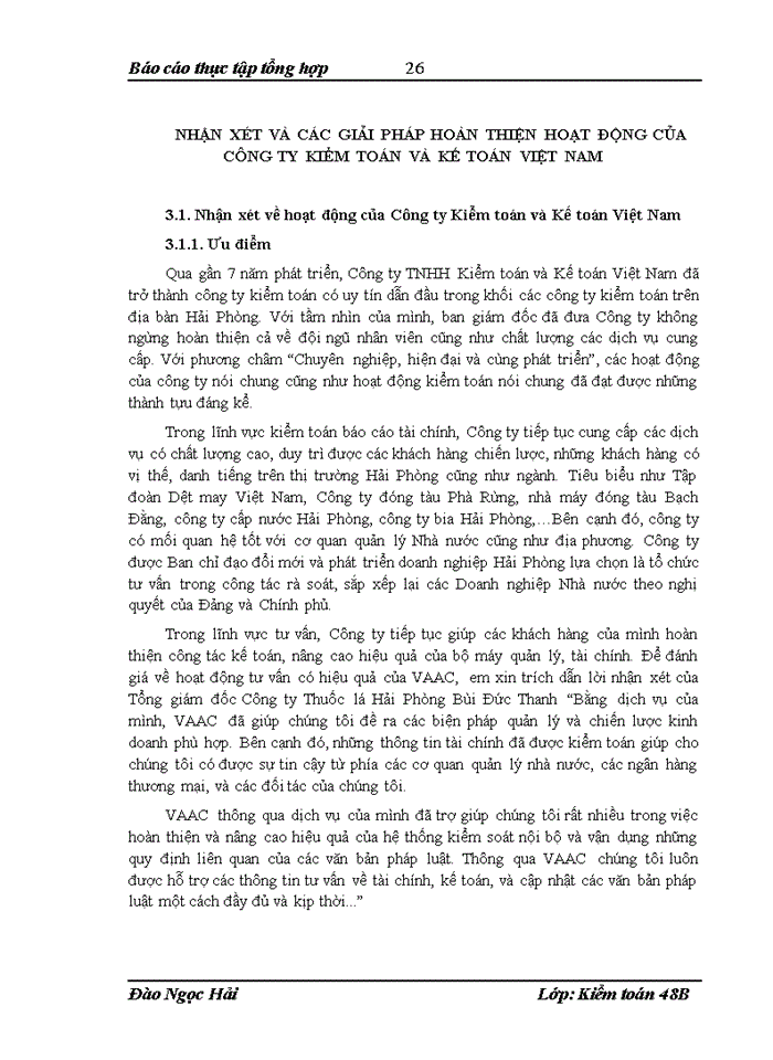 image for page Đặc điểm tổ chức kiểm toán của công ty kiểm toán và kế toán việt nam